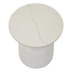 TABLE BLANCHE FUSH CM Ø 40X47