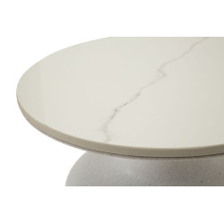 TABLE BLANCHE FUSH CM Ø 40X47