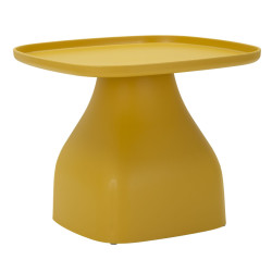 TABLE GEA JAUNE CM 48X48X38