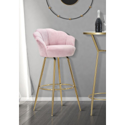 TABOURET DE BAR VIENNA ROSA CM 55X53X110