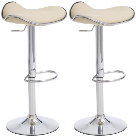 Set De 2 Taburetes Shanghai Crema