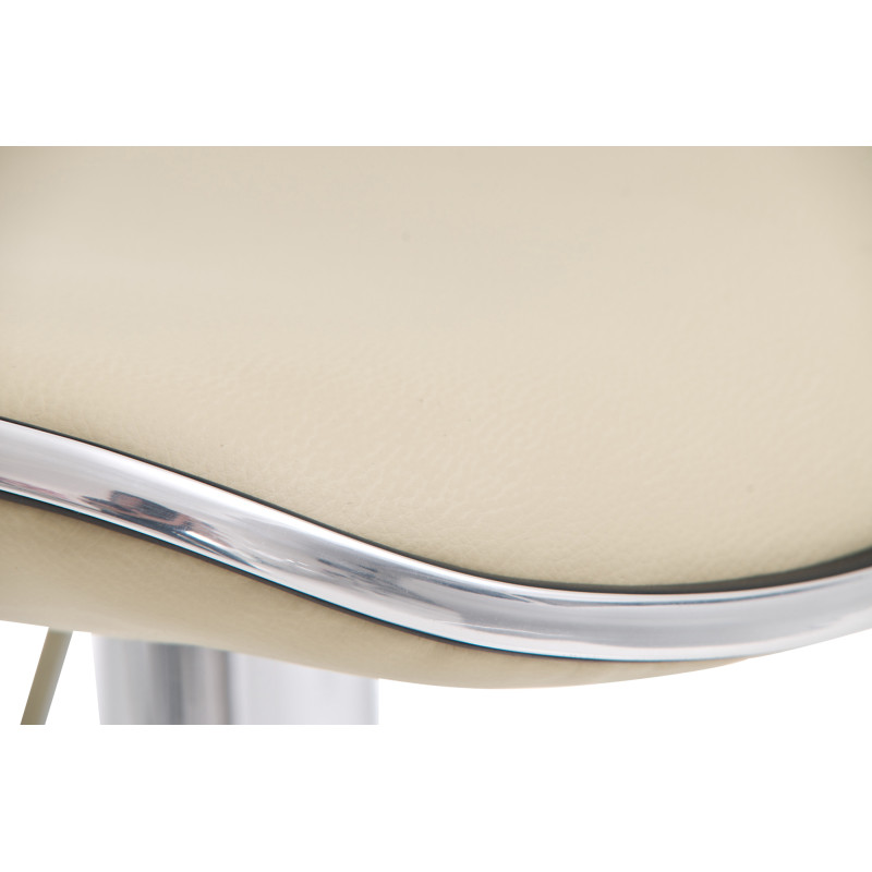 Set 2 sgabelli Shanghai in similpelle crema