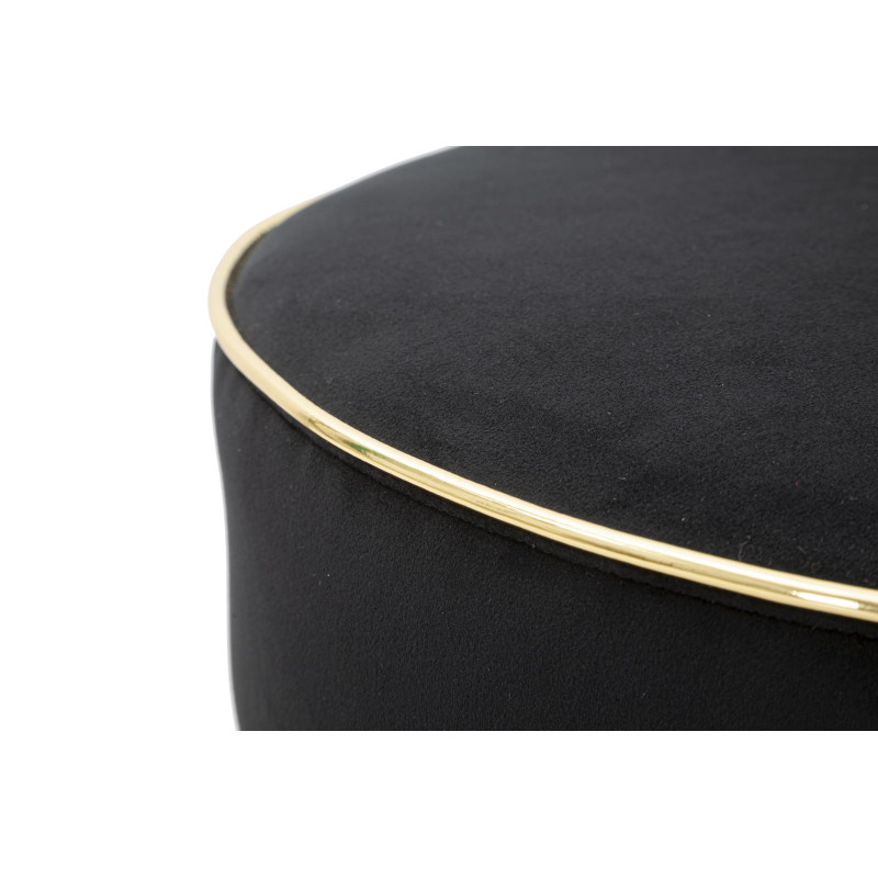 TABOURET DE BAR LUXY NOIR CM 46X48X96