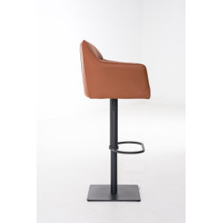 Tabouret de bar Damaso B brun clair