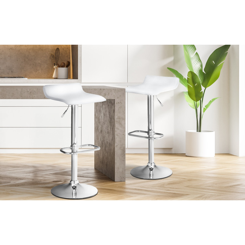 Tabouret de bar DYN blanc
