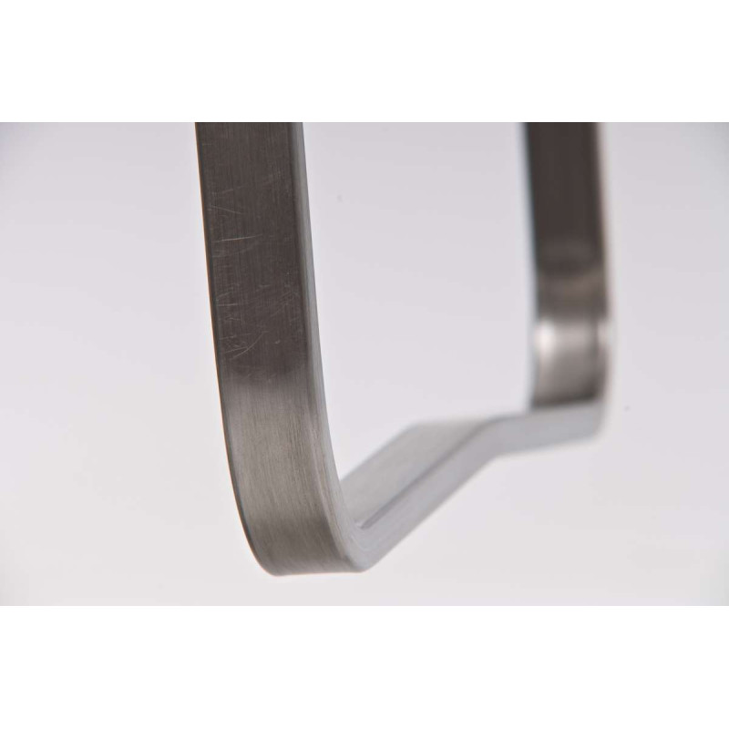 Tabouret de bar Panama E en cuir artificiel gris