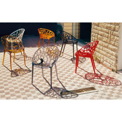 Chaise empilable transparente CRYSTAL