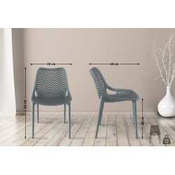 Chaise Air gris foncé