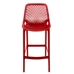 Ensemble de 2 tabourets de bar Air rouge