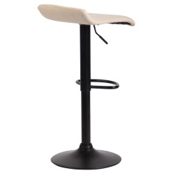 Tabouret de bar Dyn V2 en tissu crème