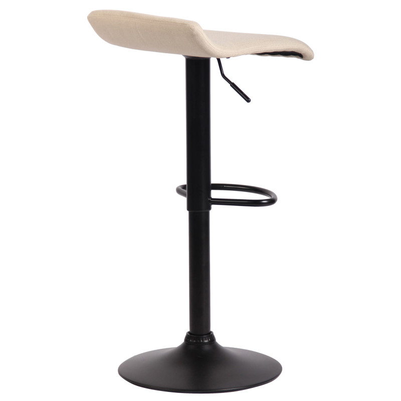 Tabouret de bar Dyn V2 en tissu crème
