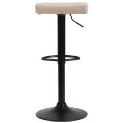 Tabouret de bar Dyn V2 en tissu crème