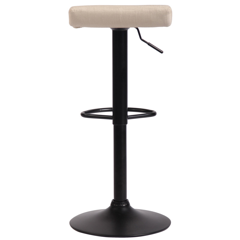Tabouret de bar Dyn V2 en tissu crème