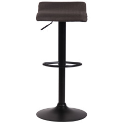 Tabouret de bar Dyn V2 en tissu gris foncé