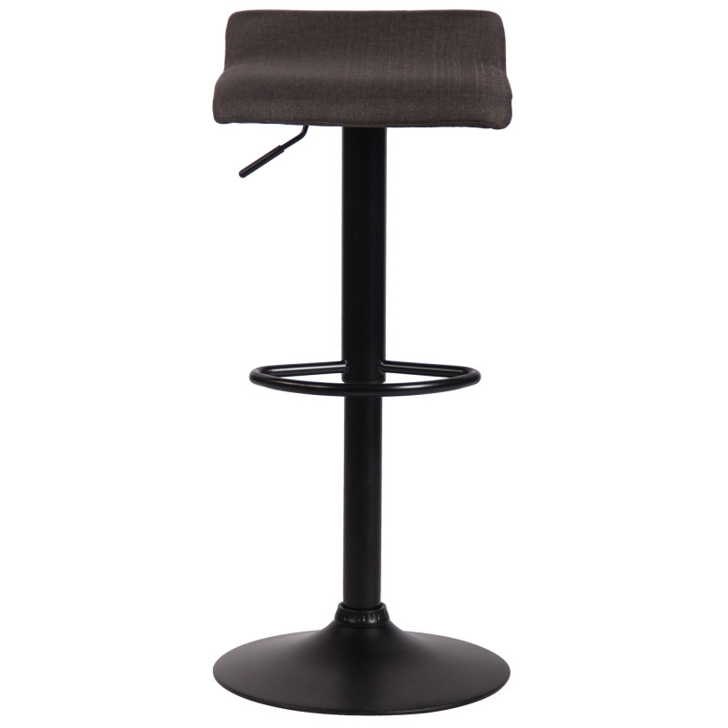 Tabouret de bar Dyn V2 en tissu gris foncé
