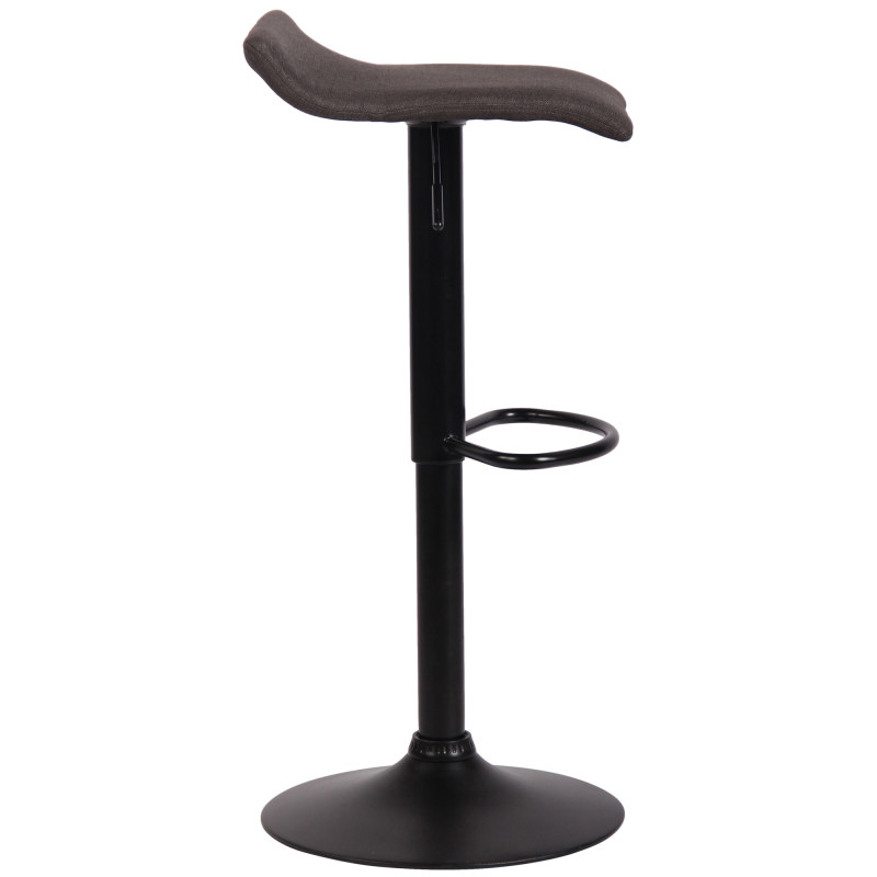 Tabouret de bar Dyn V2 en tissu gris foncé