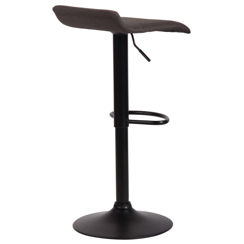 Tabouret de bar Dyn V2 en tissu gris foncé