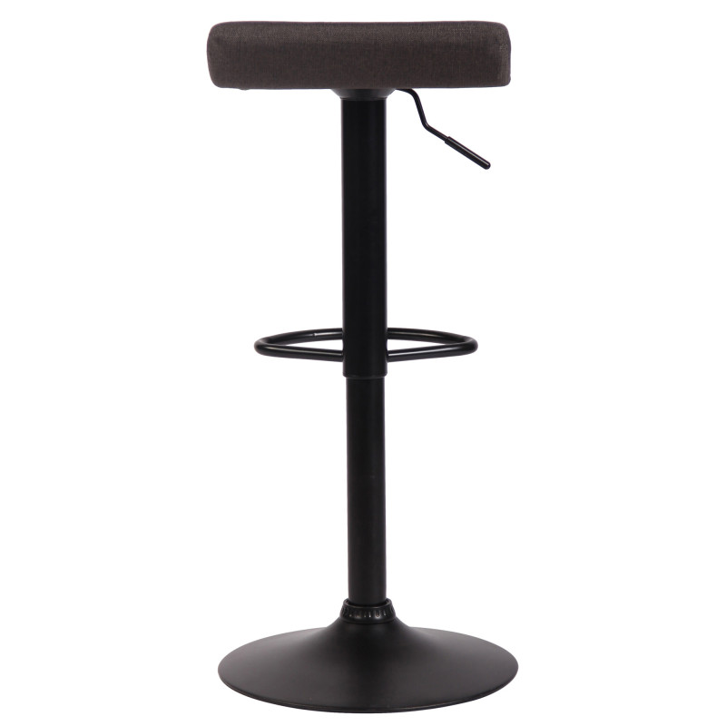 Tabouret de bar Dyn V2 en tissu gris foncé