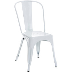 Chaise Benedict blanche