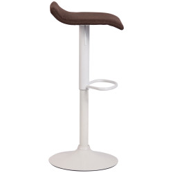 Tabouret de bar Dyn V2 en tissu brun