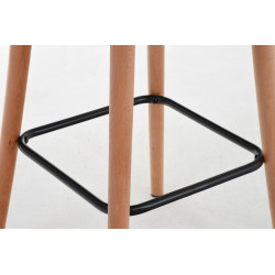 Tabouret de bar Lincoln en tissu gris clair