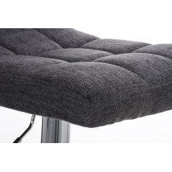 Tabouret de bar Pérou TISSU C gris clair