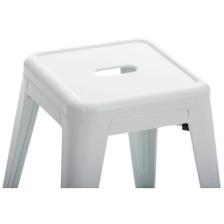 Ensemble de 4 tabourets blancs Armin