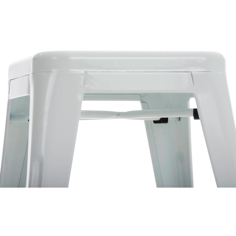 Ensemble de 4 tabourets blancs Armin
