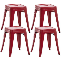 Ensemble de 4 tabourets...