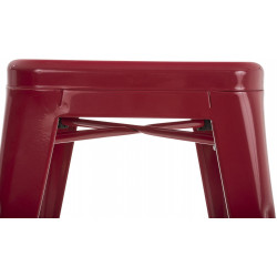Ensemble de 4 tabourets Armin rouges