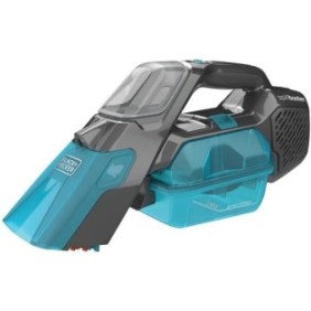 BLACK+DECKER BHSB315J-QW - Aspirateur a main 2 en 1 Spillbuster - 12V 1.5 Ah - Brosse manuelle - bleu