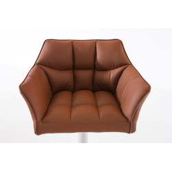 Tabouret de bar Damaso W marron clair