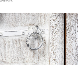 Meubles de télévision DKD Home Decor 8424001858347 Métal Blanc Bois de manguier 160 x 40 x 65 cm