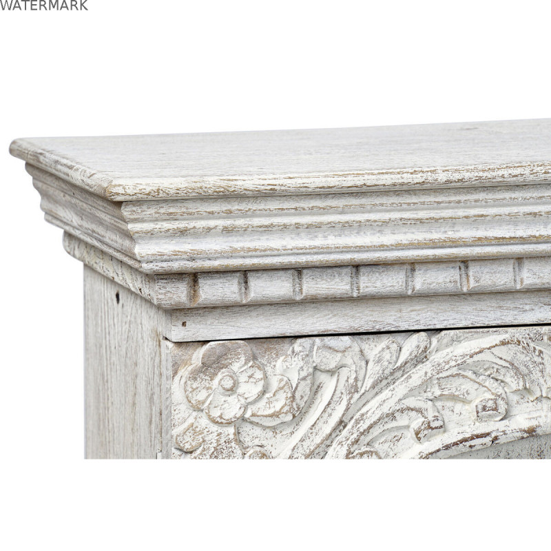 Meubles de télévision DKD Home Decor 8424001858347 Métal Blanc Bois de manguier 160 x 40 x 65 cm