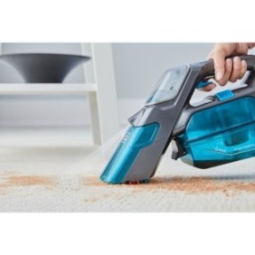 BLACK+DECKER BHSB315J-QW - Aspirateur a main 2 en 1 Spillbuster - 12V 1.5 Ah - Brosse manuelle - bleu