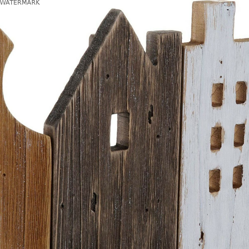 Portemanteau DKD Home Decor Métal Maisons 91 x 9,5 x 29,5 cm