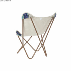 Siège DKD Home Decor Multicouleur Blue marine Fer 74 x 65 x 90 cm