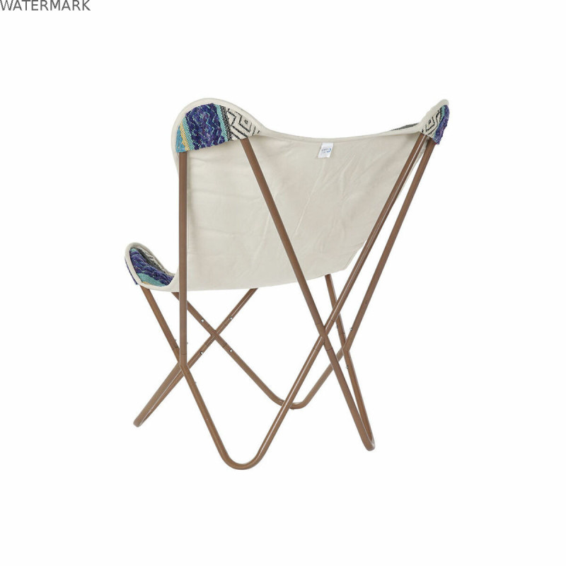 Siège DKD Home Decor Multicouleur Blue marine Fer 74 x 65 x 90 cm