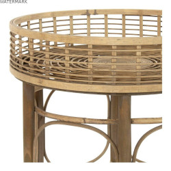 Table d'Appoint DKD Home Decor Rotin (2 pcs)