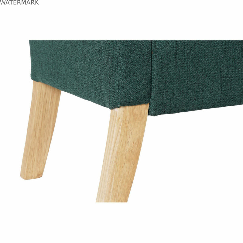 Banquette DKD Home Decor 8424001795512 Naturel Bois Polyester Vert (130 x 44 x 69 cm)