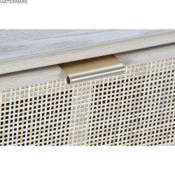 Meubles de télévision DKD Home Decor Multicouleur Naturel Bois de paulownia Bois MDF 120 x 42 x 60 cm
