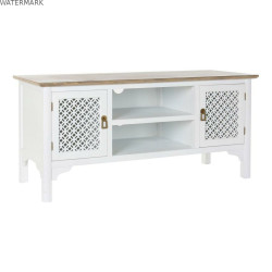 Meubles de télévision DKD Home Decor 8424001812066 Blanc Multicouleur Marron Clair Sapin 120 x 45 x 58 cm