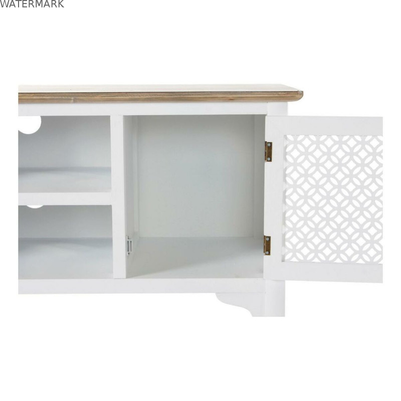 Meubles de télévision DKD Home Decor 8424001812066 Blanc Multicouleur Marron Clair Sapin 120 x 45 x 58 cm