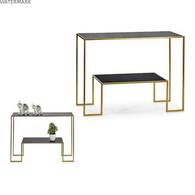 Meuble d'Entrée Gift Decor BIG-S3605005 Noir Doré