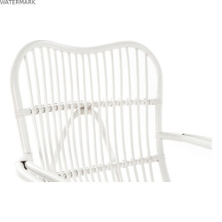 Fauteuil à Bascule DKD Home Decor Blanc 75 x 85 x 85 cm