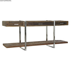 Meuble d'Entrée DKD Home Decor Marron Argenté 180 x 44 x 75 cm