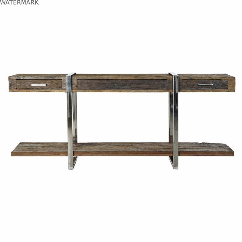 Meuble d'Entrée DKD Home Decor Marron Argenté 180 x 44 x 75 cm