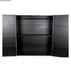 Armoire DKD Home Decor Blanc Doré Métal Peuplier 120 x 50 x 175 cm