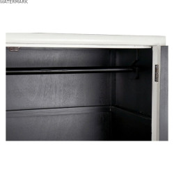 Armoire DKD Home Decor Blanc Doré Métal Peuplier 120 x 50 x 175 cm