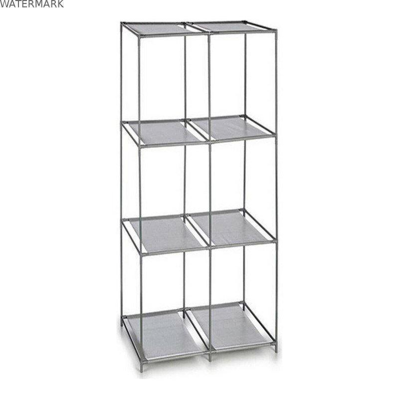 Étagère Kipit WR4325 Gris Métal Tissu Plastique Étagère Kipit WR4325 Gris Métal Tissu Plastique